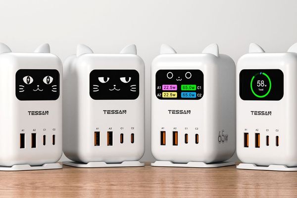 Tessan CS07 65W Charging Station Review: A Purr-fect Desk Companion with Animated Cat Face