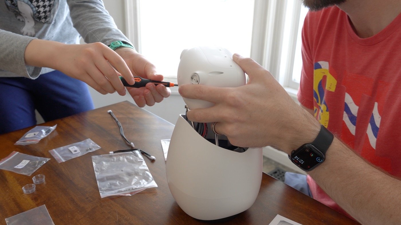 Reachy Mini robot controlled by Framework laptop