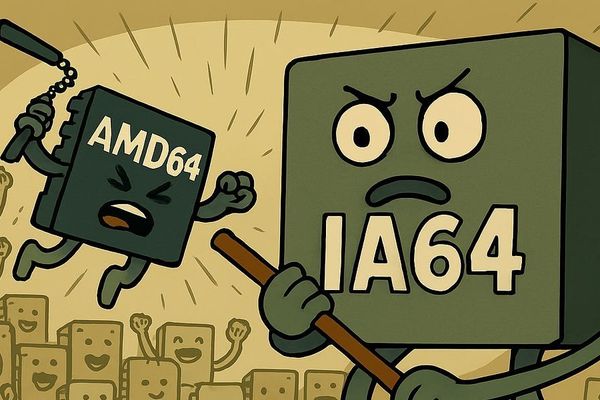 The 64-Bit Gambit: How AMD Outmaneuvered Intel in the x86-64 Revolution
