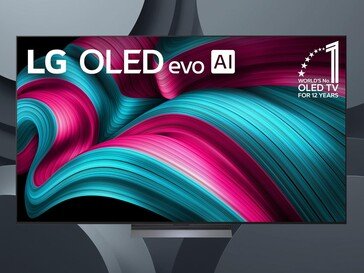 77-inch LG C5 OLED TV front is shown (Image source: LG with edits)
