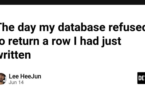 The day my database refused to return a row I had just written