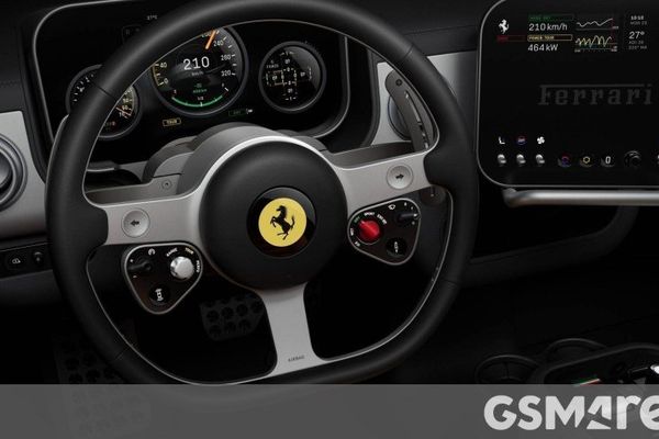 Ferrari Luce’s cockpit gets Samsung OLED panels with giant holes and stacked design