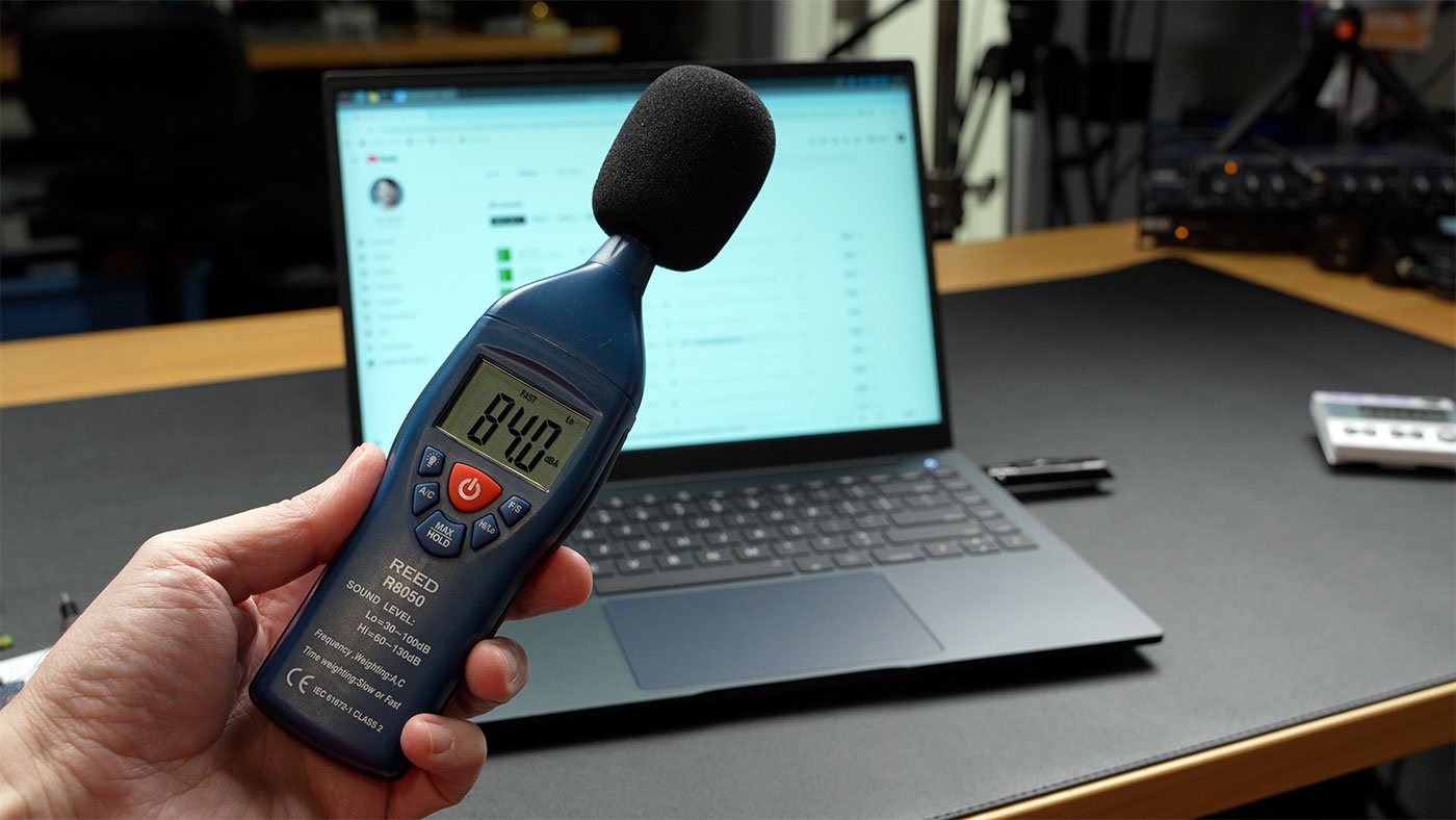 Argon ONE UP speaker test 84 dBa