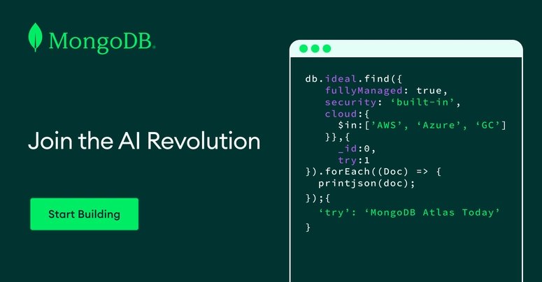 Gen AI apps are built with MongoDB Atlas