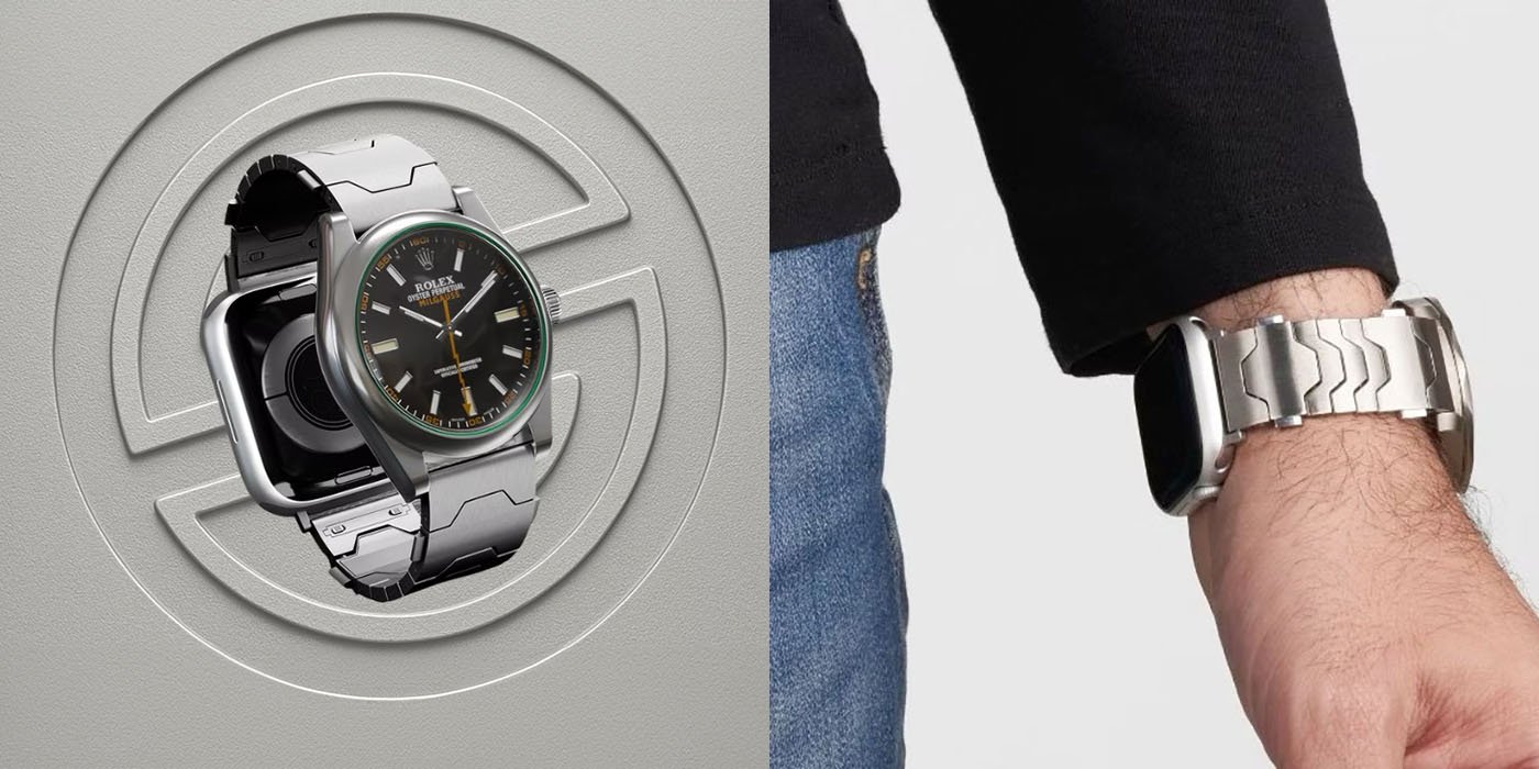 This Smartlet dual watch band (shown) is the most ridiculous Apple Watch accessory yet