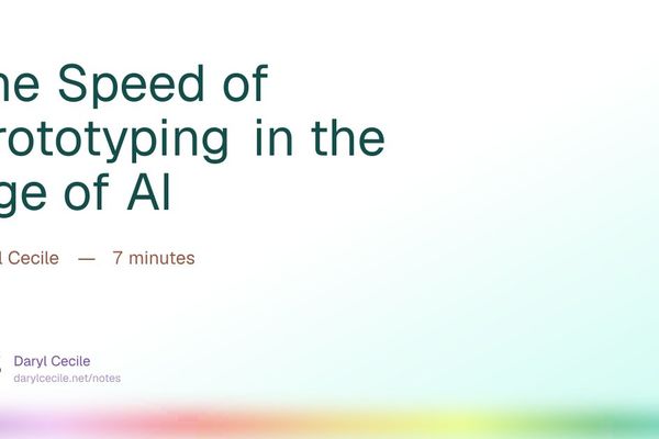 The Speed of Prototyping in the Age of AI