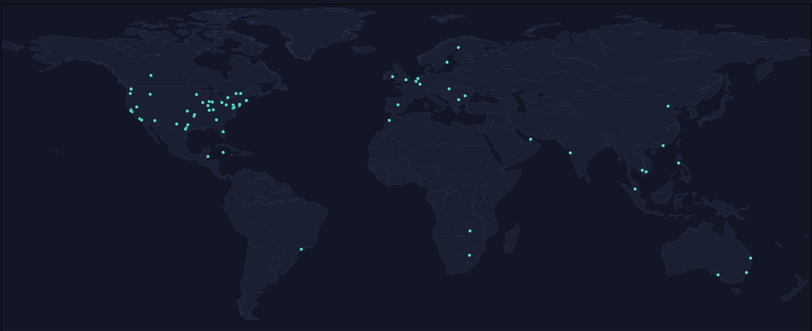 World map showing Wall Street Raider sales across the globe