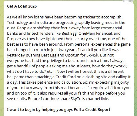 Screenshot from the method shared in the chat group, showing the threat actor’s opening