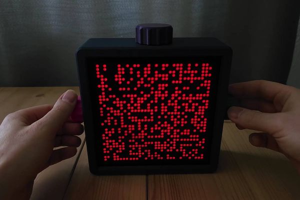 This cool ESP32 project combines four screens into a 32x32 LED matrix