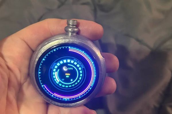 This Incredible DIY Pocket Watch Runs on Arduino with Custom Sci-Fi UI