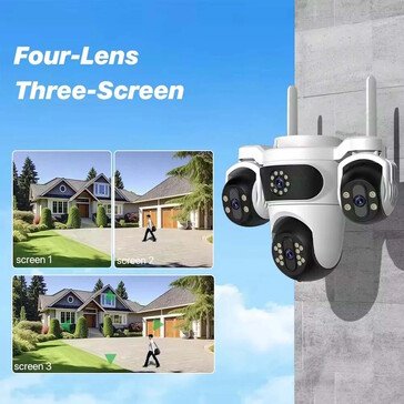 This security camera sports three lenses, doesn't cost much and can track people - NotebookCheck.net News