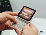 This square phone with a hidden keyboard (or gamepad) gives strong Motorola Flipout vibes - Liliputing