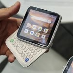 This square phone with a hidden keyboard (or gamepad) gives strong Motorola Flipout vibes - Liliputing