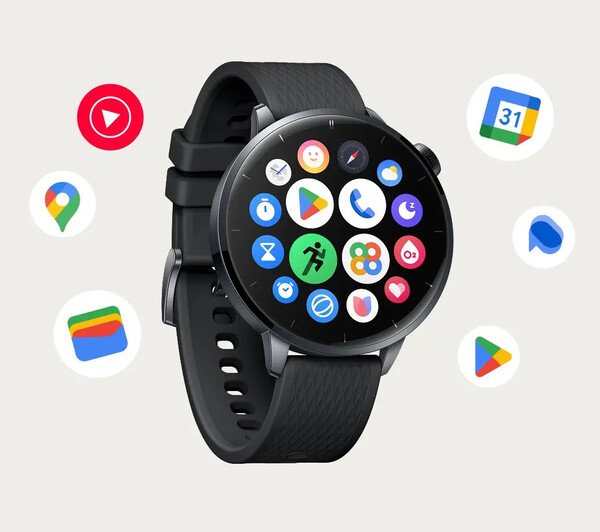 The OnePlus Watch 3 43mm runs WearOS out of the box.