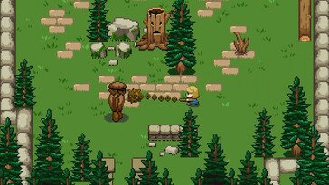 An image showing a battle in Ocean's Heart.