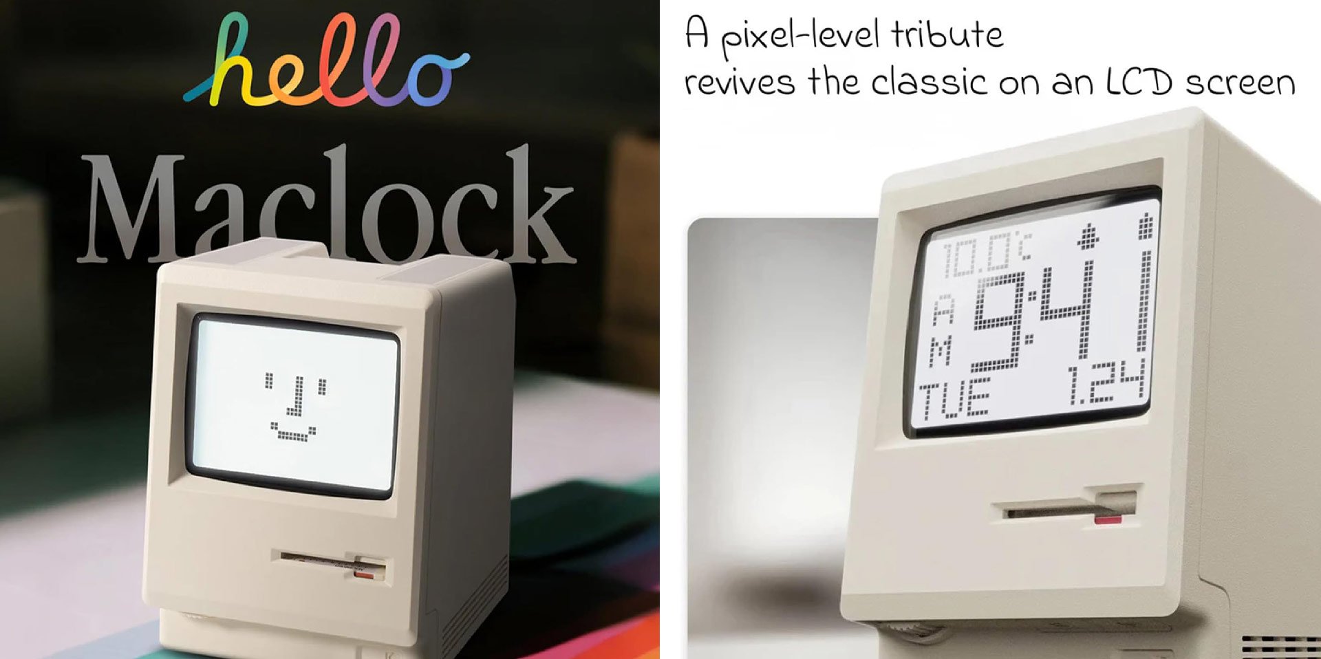 The Maclock alarm clock on Amazon