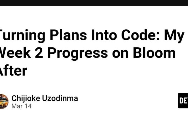 Building the Backend Engine: How Bloom After's Platform Took Shape in Week 2