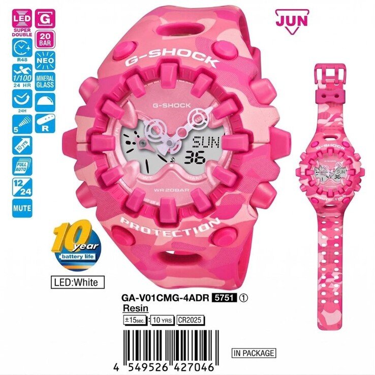 The Casio G-Shock GA-V01CMG-4A watch