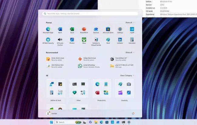 Microsoft Windows 11 Pro on HP Z6 G5 A