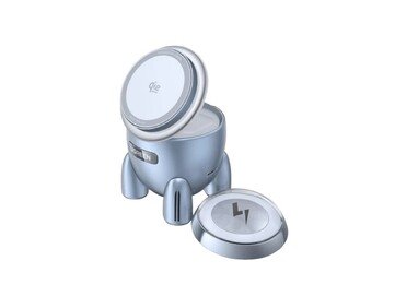 The new Ugreen 2-in-1 charger is shaped like a rocket. (Image source: Ugreen)