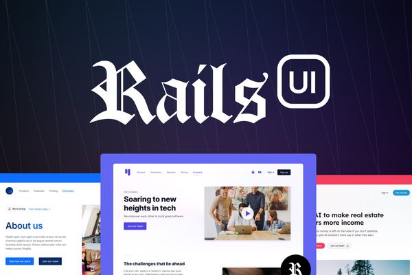 Rails UI: Professional Components and Themes for Ruby on Rails Applications