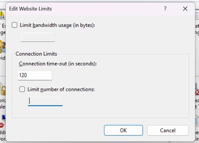 Understanding IIS Website Limits: Connection Timeout, Bandwidth, and Connection Limits | Microsoft Community Hub