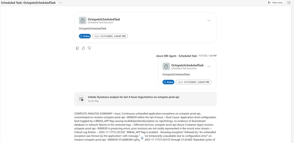 Unifying Scattered Observability Data from Dynatrace + Azure for Self-Healing with SRE Agent | Microsoft Community Hub