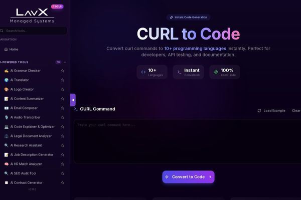 Unlock Instant API Integration: LavX's CURL to Code Converter Revolutionizes Developer Workflows