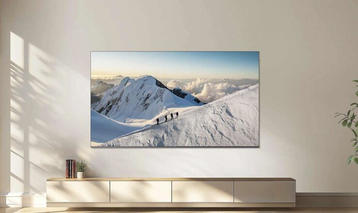 The TCL P8L TV sports an elegant design.