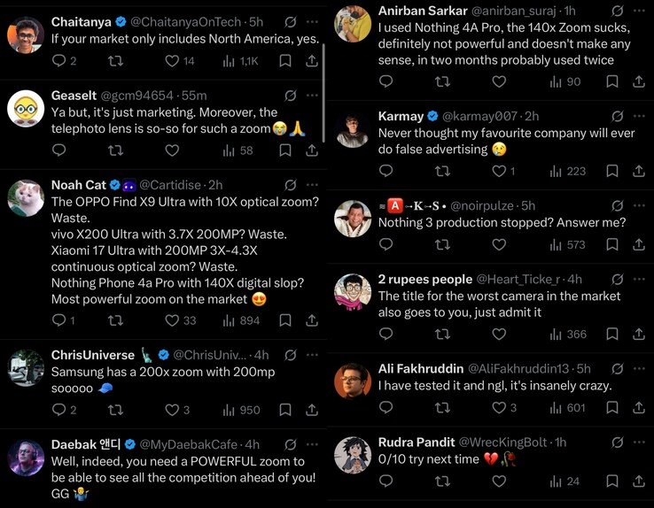 The social media backlash followed soon after Nothing's post.