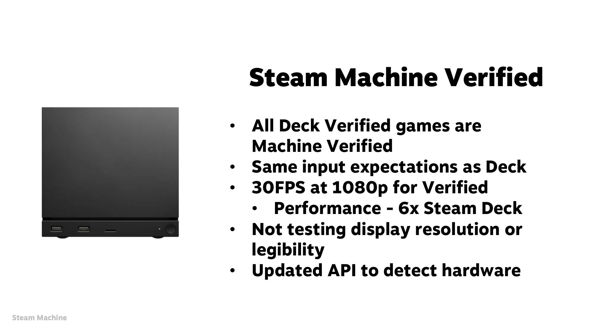 Steam Machine Verified 