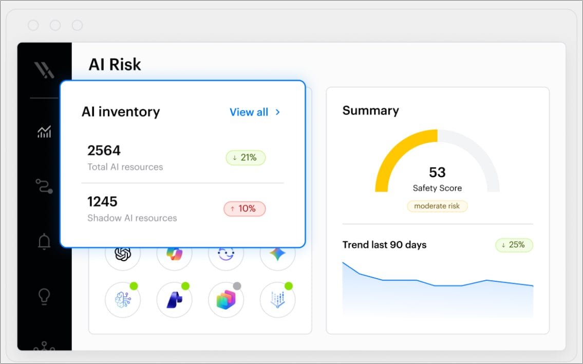 Continuously discover AI assets, projects, and systems — including shadow AI — across your entire environment.