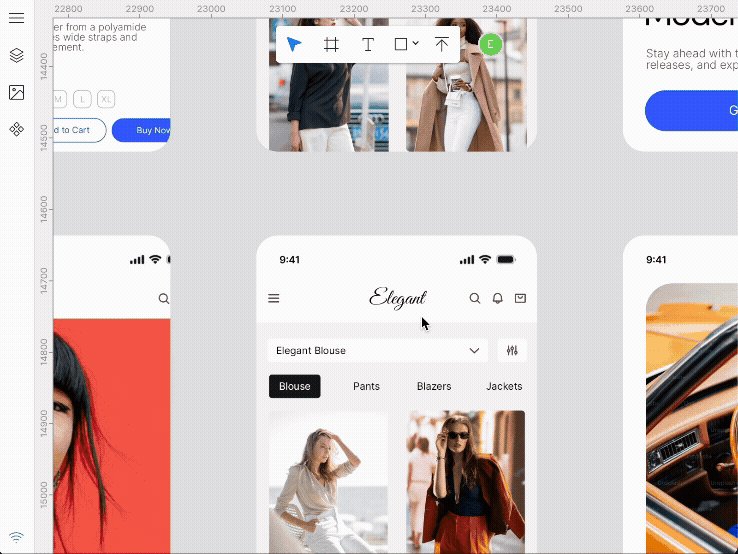 Demo clip of rendering engine zooming