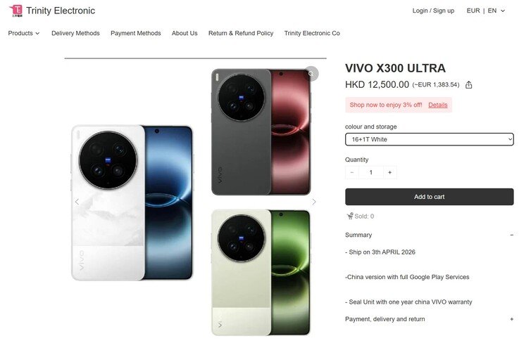 Vivo X300 Ultra: Official Euro and China import prices leaked - NotebookCheck.net News