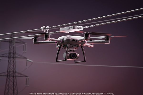 Voltair's Power-Line Charging Drones Target Infrastructure Inspection