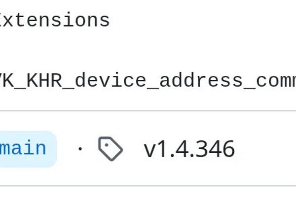 Vulkan 1.4.346 Released With Notable VK_KHR_device_address_commands