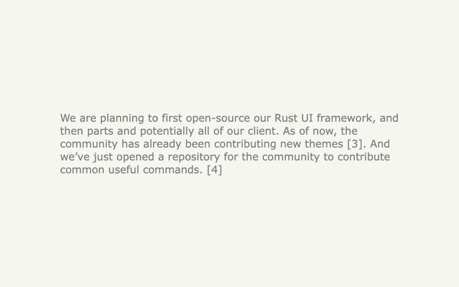 Screenshot of the original Show HN post for Warp on Hacker News referencing plans to open source the client