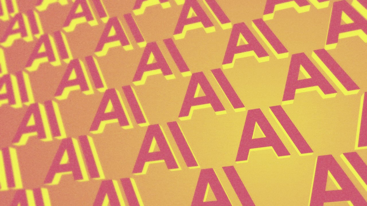 Animated illustration of a pattern of Anthropic logos, which rotate in diagonal rows. 