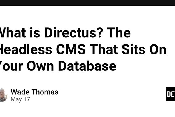 Directus: A Headless CMS That Lets You Own the Database and Scale the API