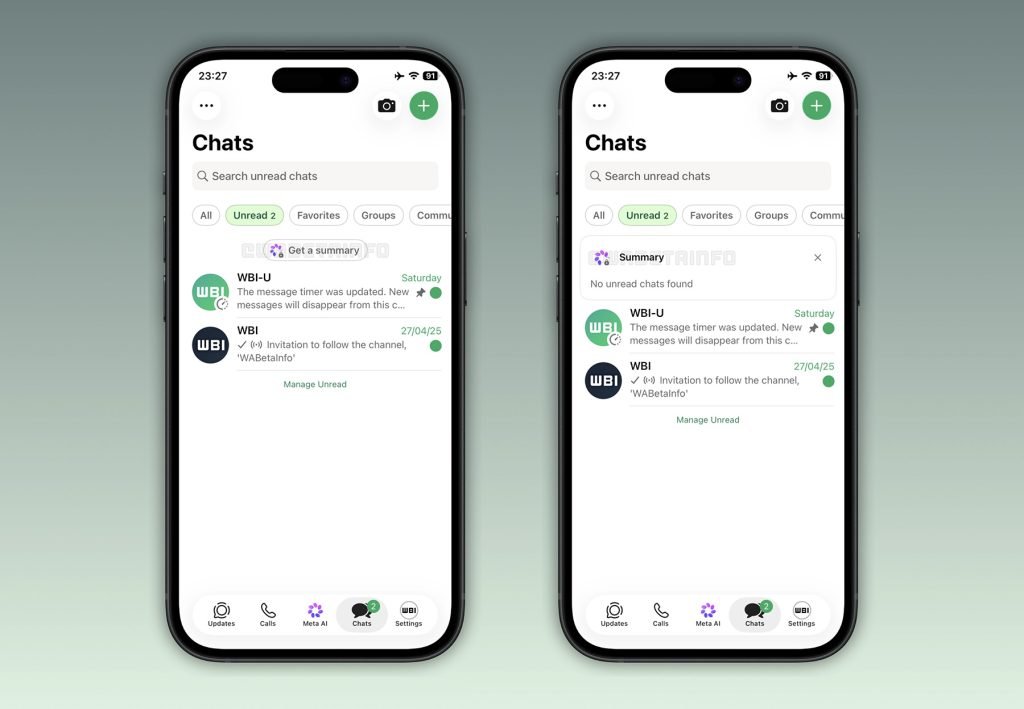 WhatsApp testing multi-chat AI summaries for unread messages - 9to5Mac