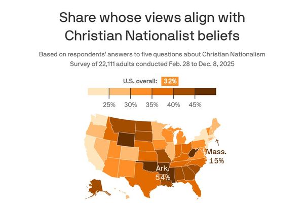 Christian Nationalism's Geographic Concentration in the United States