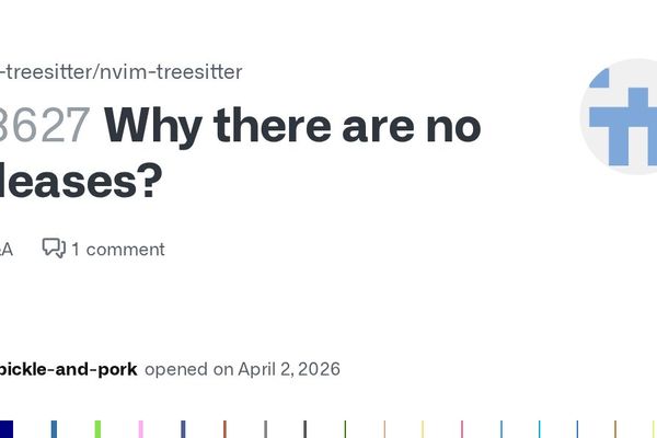 The End of Releases: Why nvim-treesitter Abandoned Version Tags