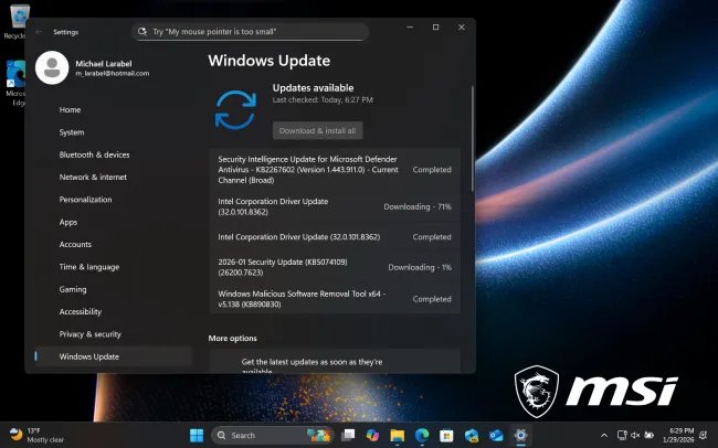 Windows 11 Panther Lake
