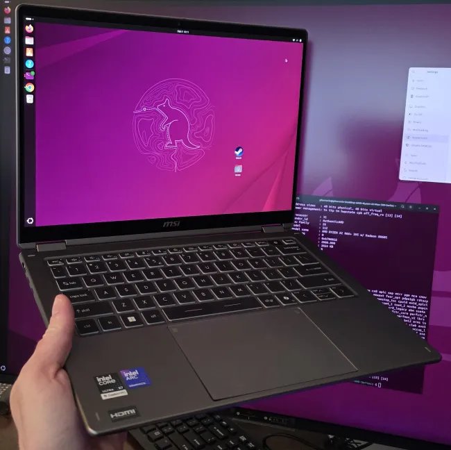 MSI Prestige 14 Panther Lake laptop