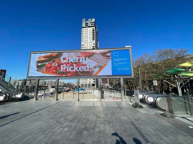 Network error on a billboard