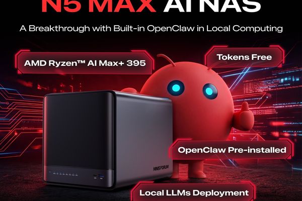 Minisforum N5 Max NAS Combines AMD Strix Halo with Local AI Processing