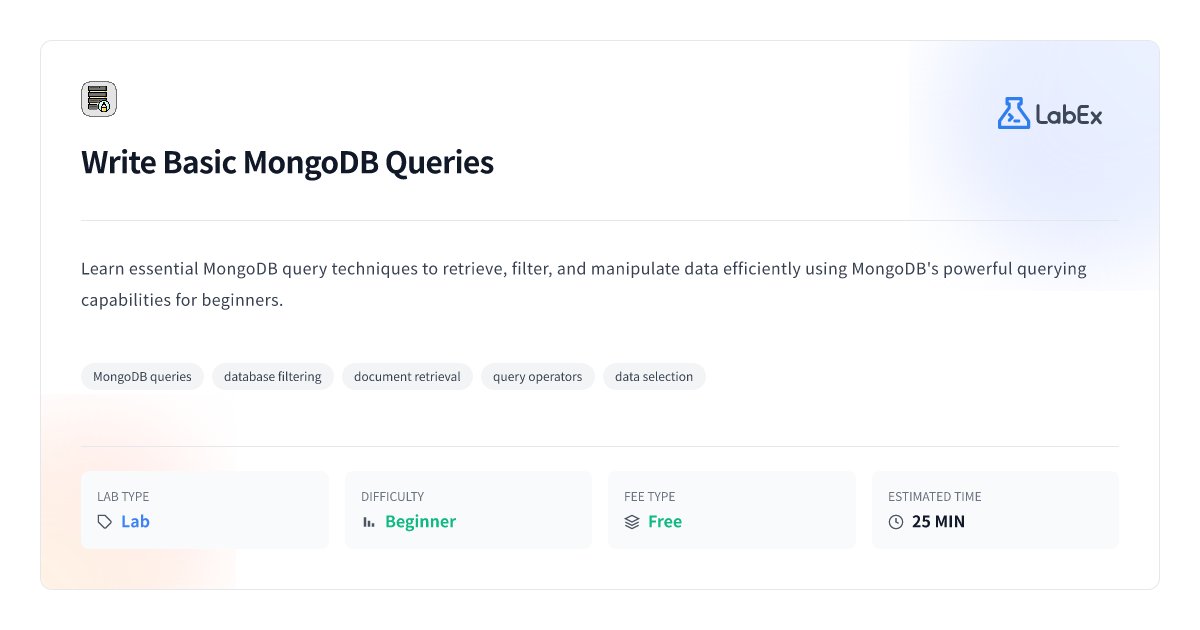 Write Basic MongoDB Queries