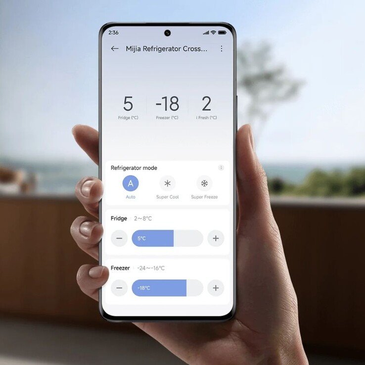 Xiaomi’s new Mijia Refrigerator Cross Door 502L can be controlled via the brand's app (pictured). (Image source: Xiaomi)