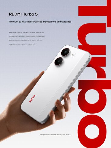Back design of the phone (Image source: Redmi - machine translated)