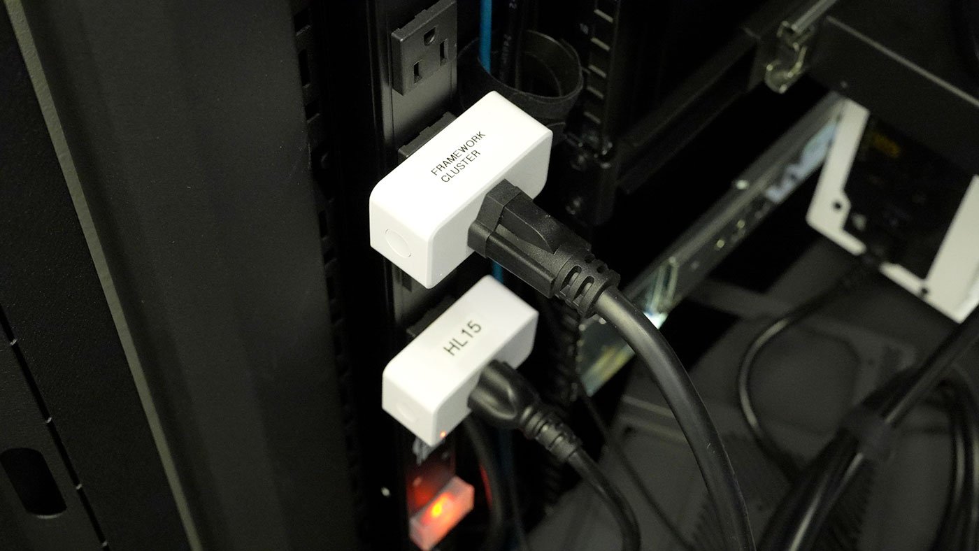 Zigbee smart outlets for power monitoring and control in server rack